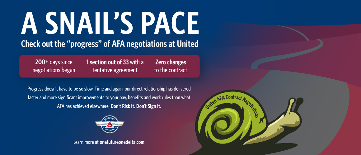 AFA contract negotiations move at a snail's pace