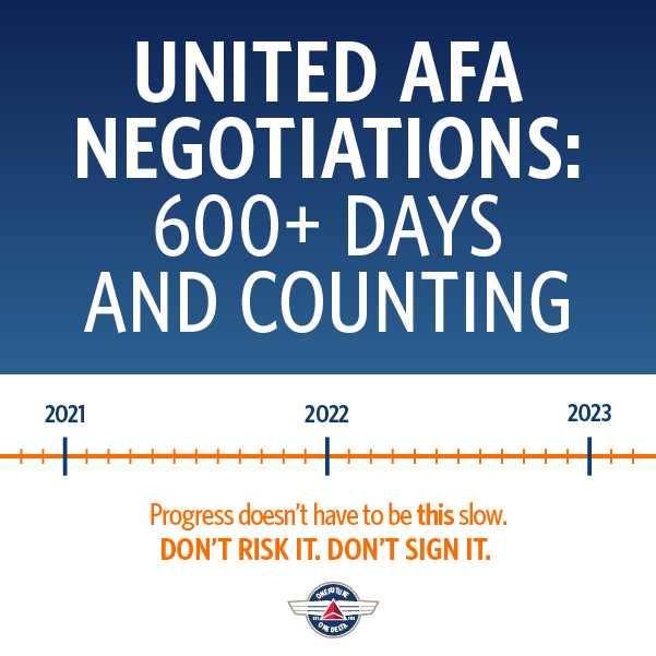 United AFA: 600  Days of Negotiations and Counting
